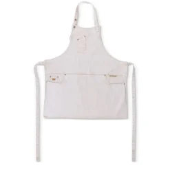 DutchDeluxes - Five Pockets Forklæde - Slim Fit - Goldish White Denim