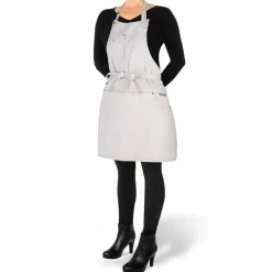 DutchDeluxes - Five Pockets Forklæde - Slim Fit - Goldish White Denim