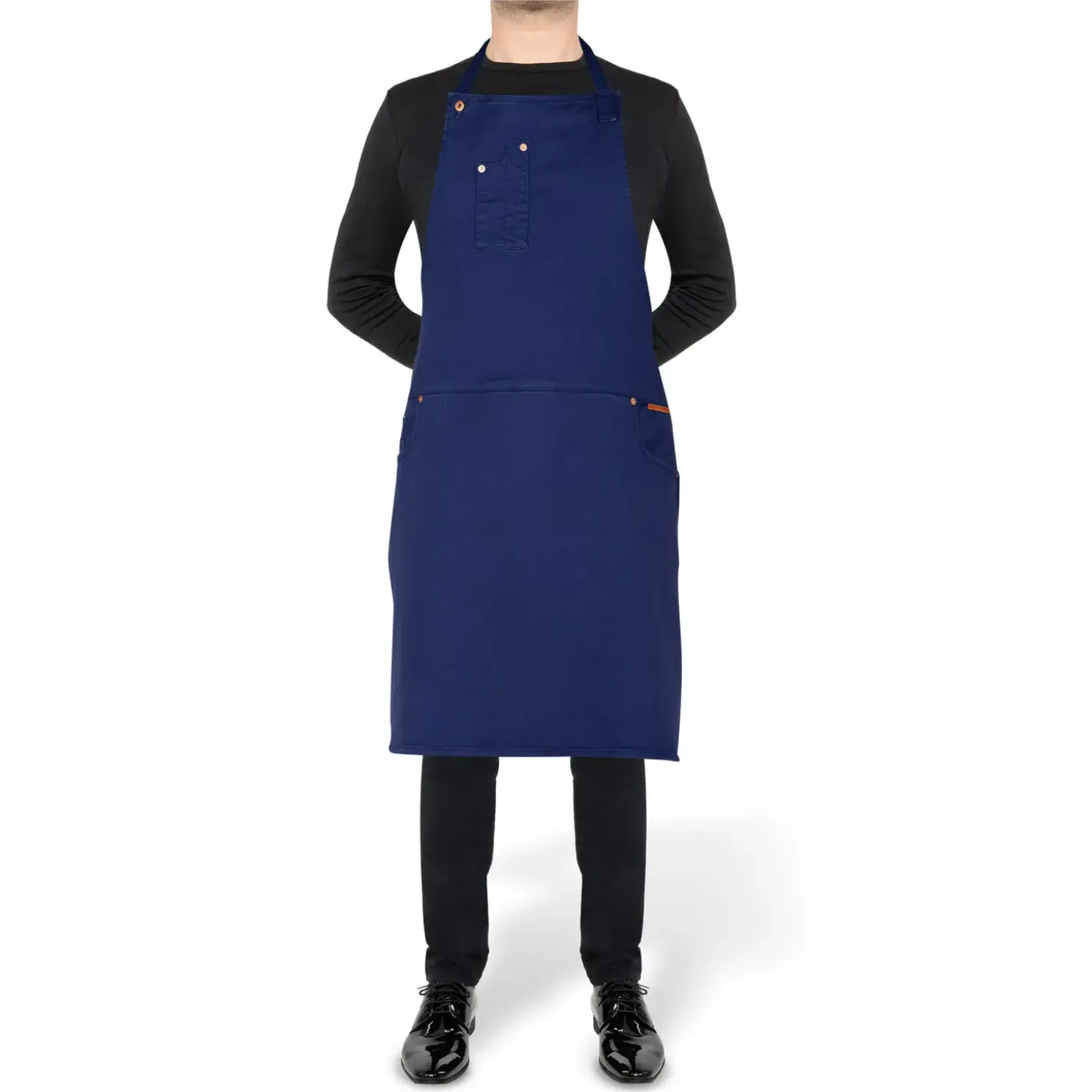 DutchDeluxes - Five Pockets Forklæde - Comfort Fit - Mørk Blå Denim