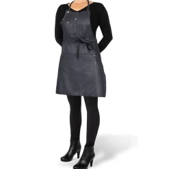 DutchDeluxes - Forklæde - Five Pockets Apron Slim Fit - Sort Læder