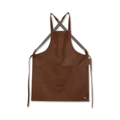 DutchDeluxes - Forklæde - Suspender Style - Brun Læder