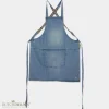 DutchDeluxes - Forklæde - Suspender Style - Denim lys blå