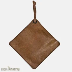 DutchDeluxes - Grydelap - Pot Holder - Vintage Cognac Læder