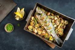 DutchDeluxes - Oven Dish Sæt - Rektangulær - Large - Platin Mat