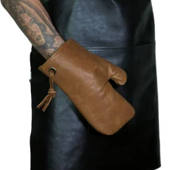DutchDeluxes - Ovn Handske - Oven Glove - Vintage Cognac Læder