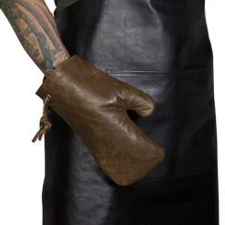 DutchDeluxes - Ovn Handske - Oven Glove - Vintage Brun Læder