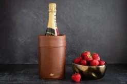 DutchDeluxes - Vinkøler - Wine cooler - Vintage Cognac Læder