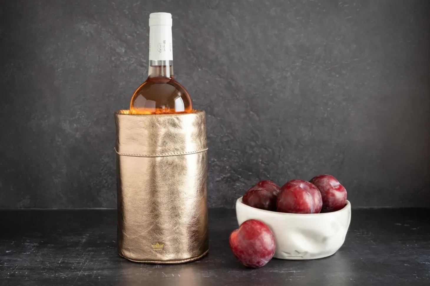 DutchDeluxes - Vinkøler - Wine cooler - Pearly Rose Læder