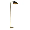 Dyberg Larsen - Futura Antik Brass Floor gulvlampe Sort og mørk messing
