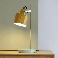Dyberg Larsen - Ocean bordlampe - Karry/Turkis - gul og blå