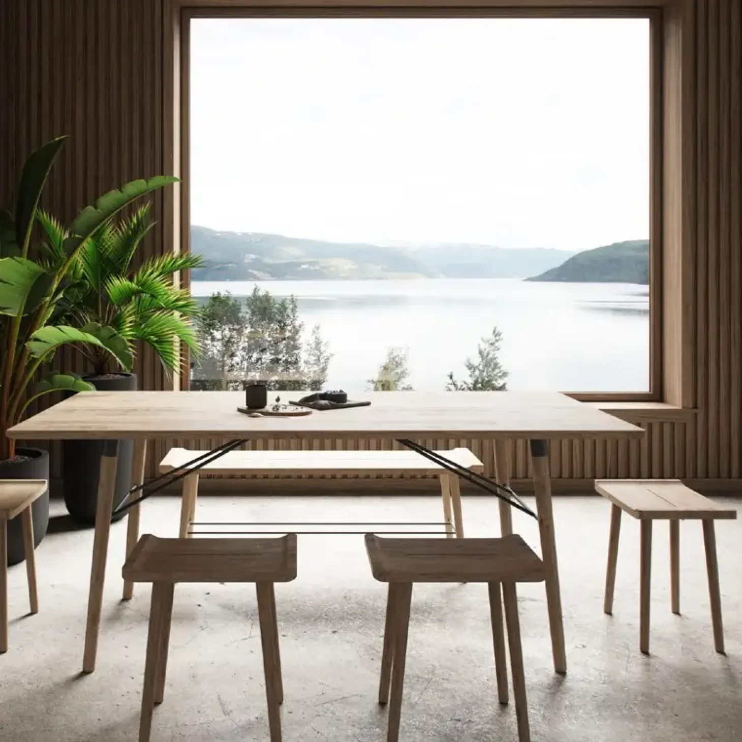 Ekta Living - Bænk - Scala - Small - Sort