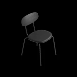 Ekta Living - Spisebordsstol - Scala - Sort, Læder - Anthrazite