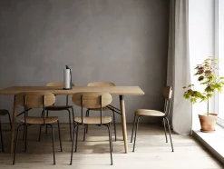 Ekta Living - Spisebordsstol - Scala - Olieret, Tekstil - Mørk grå