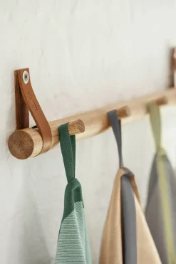 Ekta Living - Viskestykker - 2 stk. - Taupe/Green