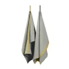 Ekta Living - Viskestykker - 2 stk. - Grey/Yellow