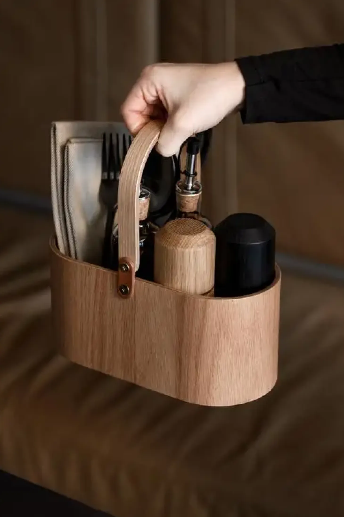 Ekta Living - Wood Caddy Tray - Eg