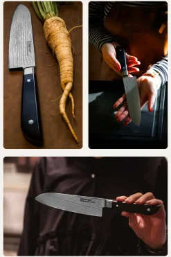 Endeavour - Santoku kniv - Klassisk japansk kniv - 17 cm