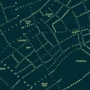 Enklamide - Typemap - København I - nat - 70x100 cm