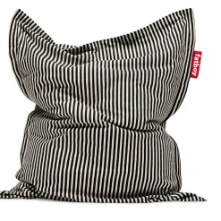 Fatboy - Original Slim Terry Sort Creme - Stribet sort - 155 x 120 cm