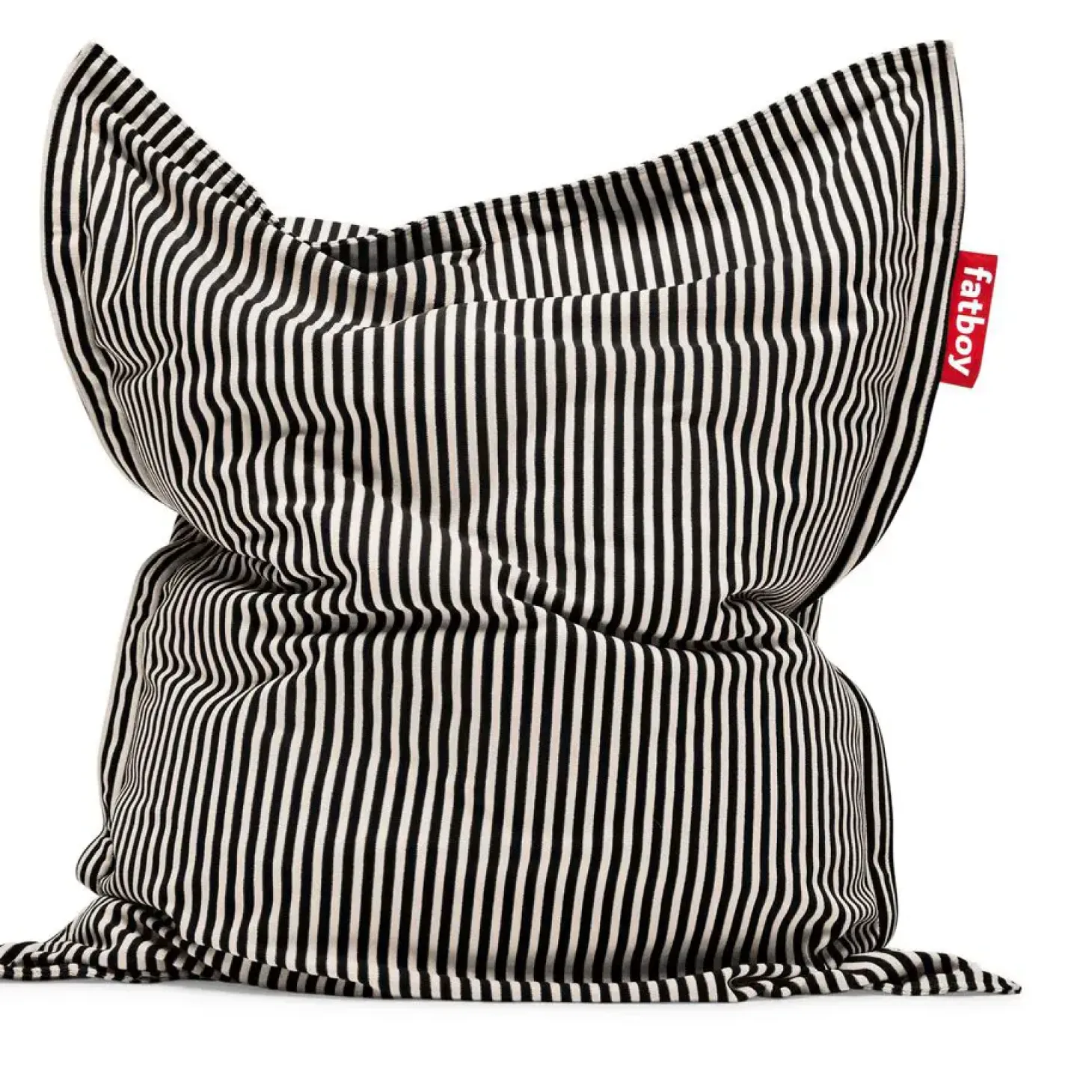 Fatboy - Original Slim Terry Sort Creme - Stribet sort - 155 x 120 cm