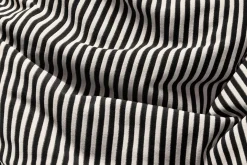 Fatboy - Original Slim Terry Sort Creme - Stribet sort - 155 x 120 cm