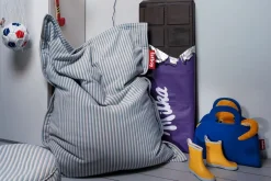 Fatboy - Original Slim Terry Blizzard Blue Creme - Stribet blå
