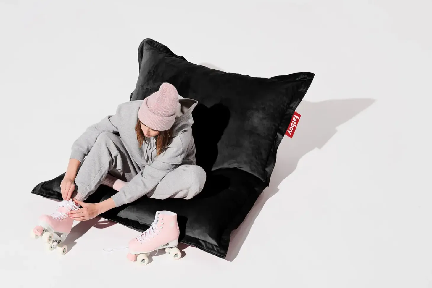Fatboy - Original Slim Velvet Sækkestol (Recycled) - Sort