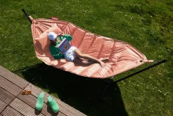 Fatboy hængekøje Deluxe - Pink Shrimp - Sæt med hængekøje, pude og regncover