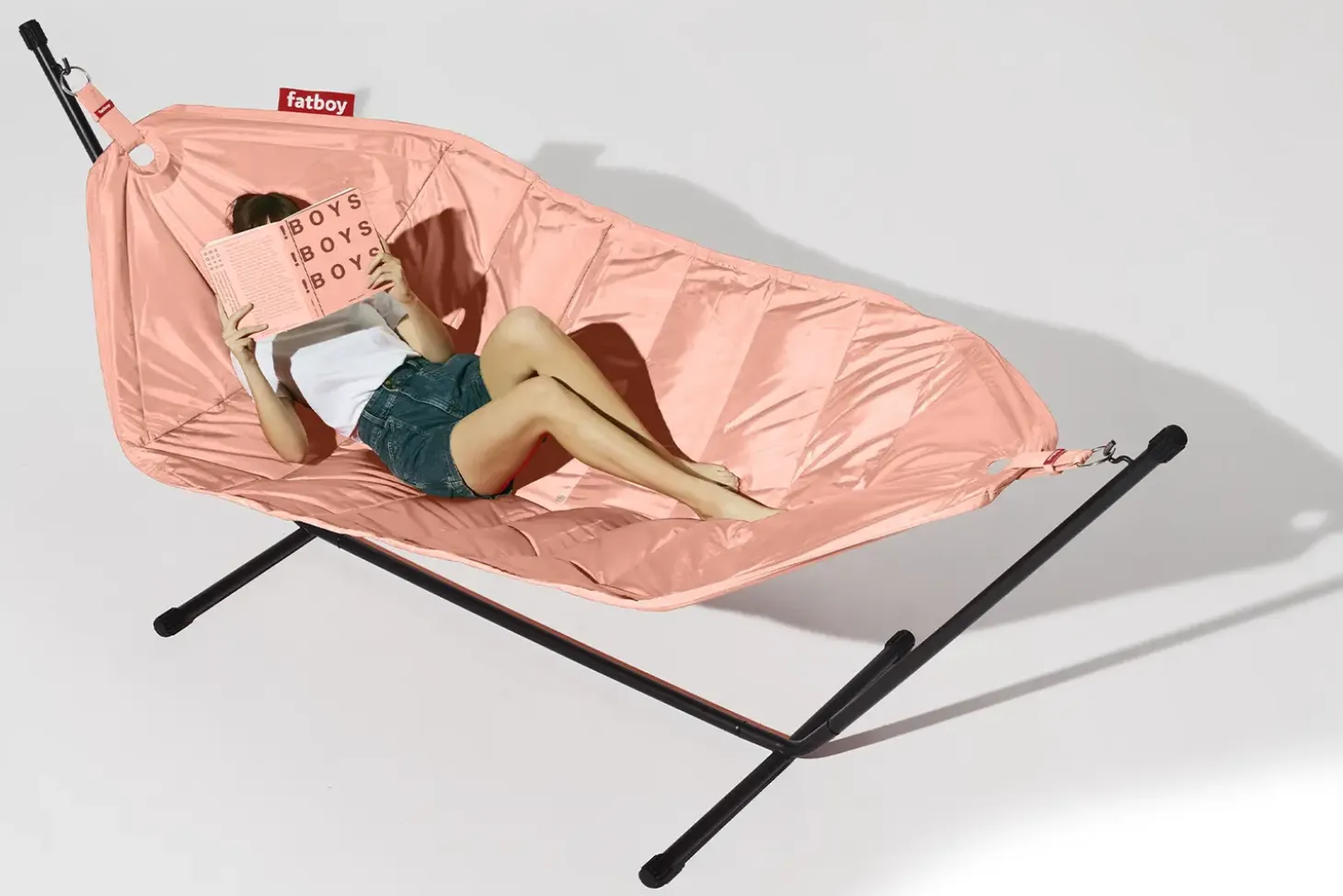 Fatboy hængekøje Deluxe - Pink Shrimp - Sæt med hængekøje, pude og regncover