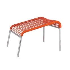 Fiam - Fodskammel til udendørs loungestol - Mya spaghetti - Orange