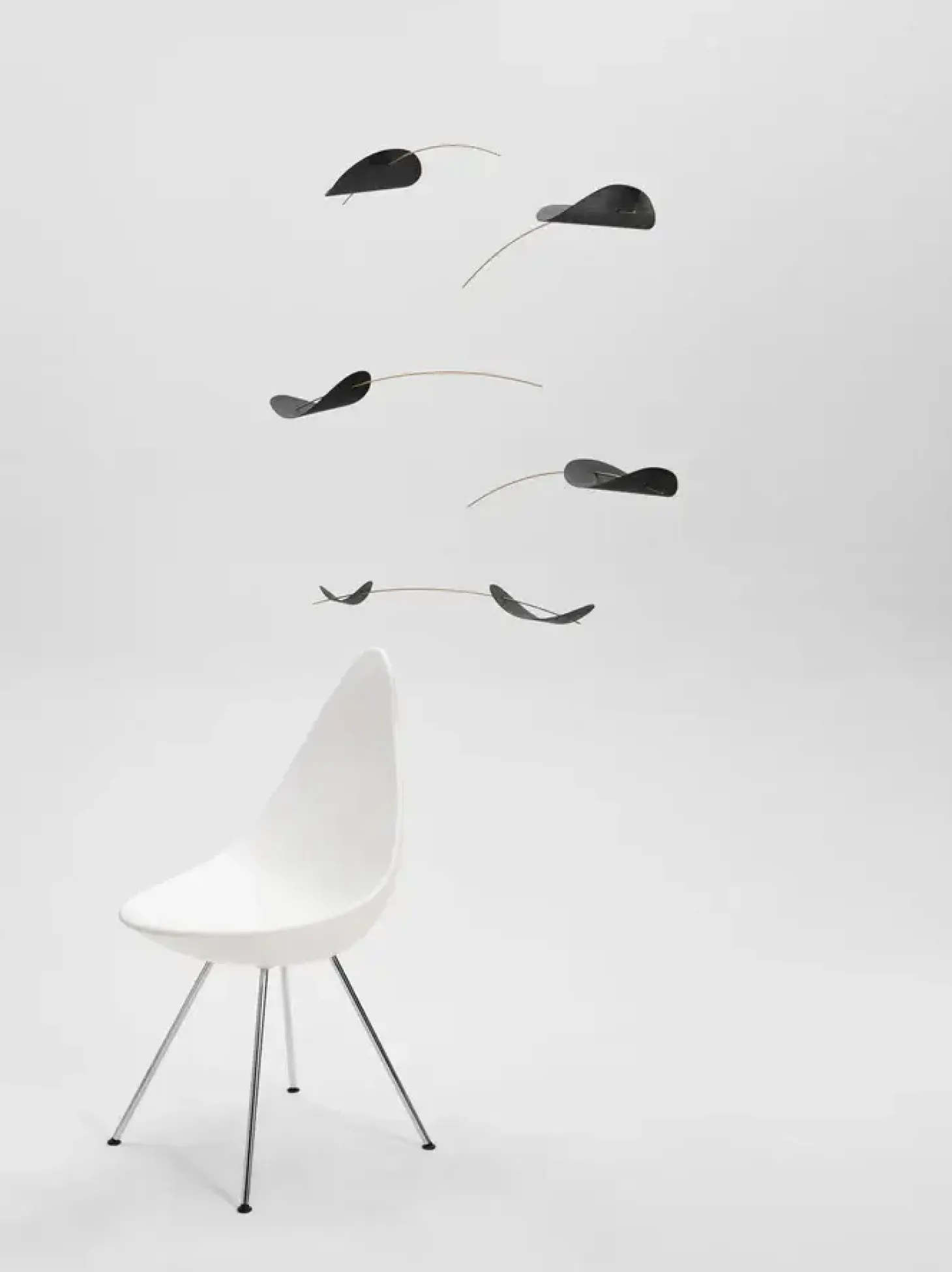 Flensted hanging art - Drifting Clouds mobile - Sort
