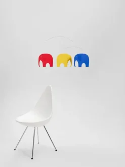 Flensted hanging art - Elefantkomsammen mobile - Multifarve - Uro