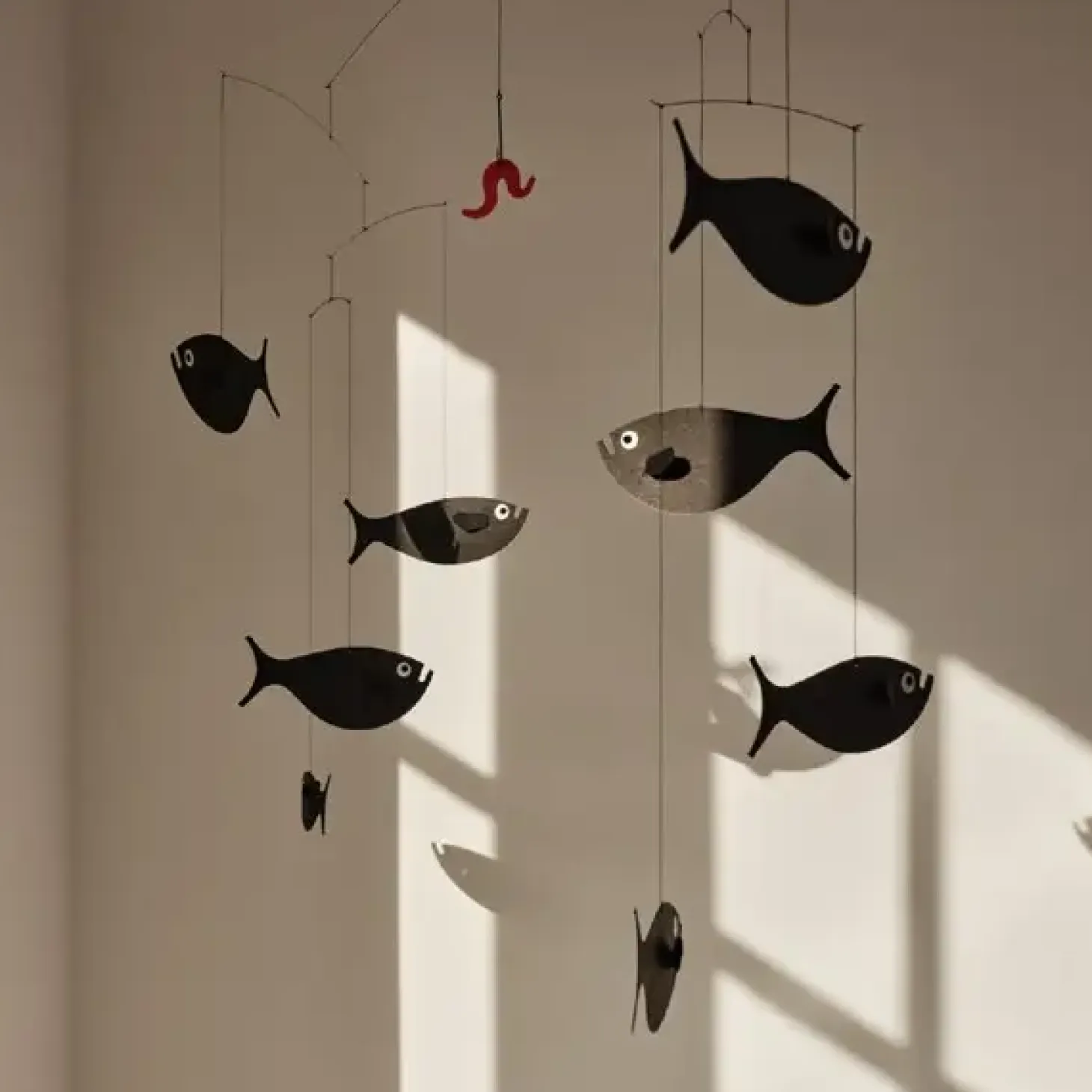 Flensted hanging art - Fiskestime mobile
