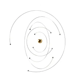 Flensted hanging art - Niels Bohr mobile Uro - 27 cm x 27 cm