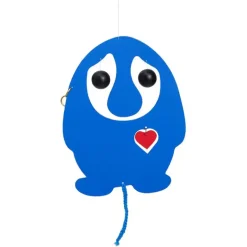 Flensted hanging art - Pustetrold mobile - Blå