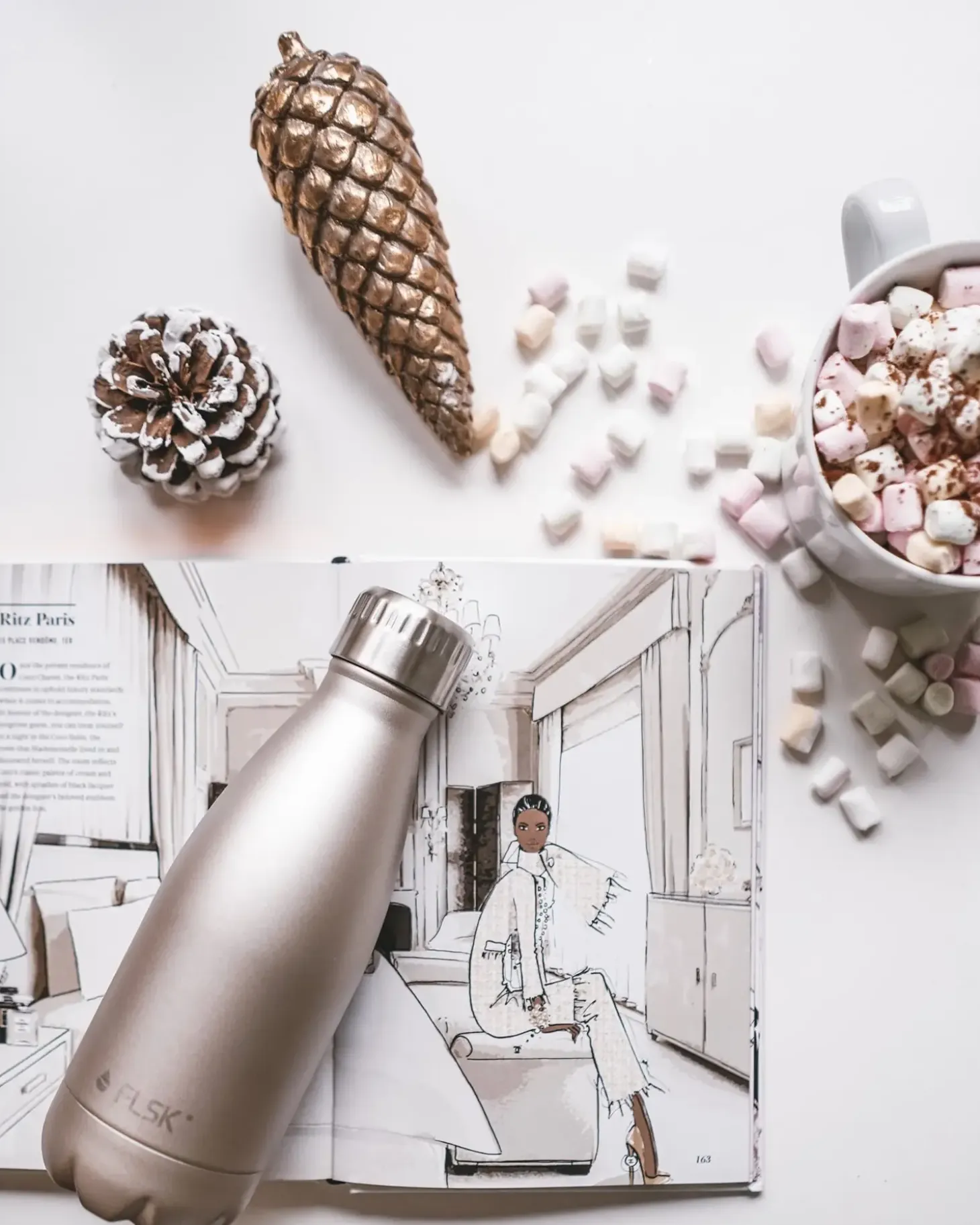 FLSK - Drikkeflaske 1000 ml, Champagne
