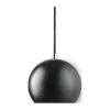 Frandsen Lighting - Ball pendel - sort mat (Ø 18 cm) m. sort stofledning
