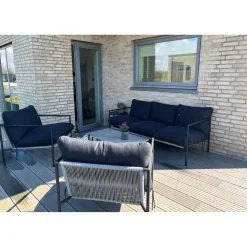 Friis Furniture - Alma Loungesæt - Sofa + 2 lounge stole - Grå