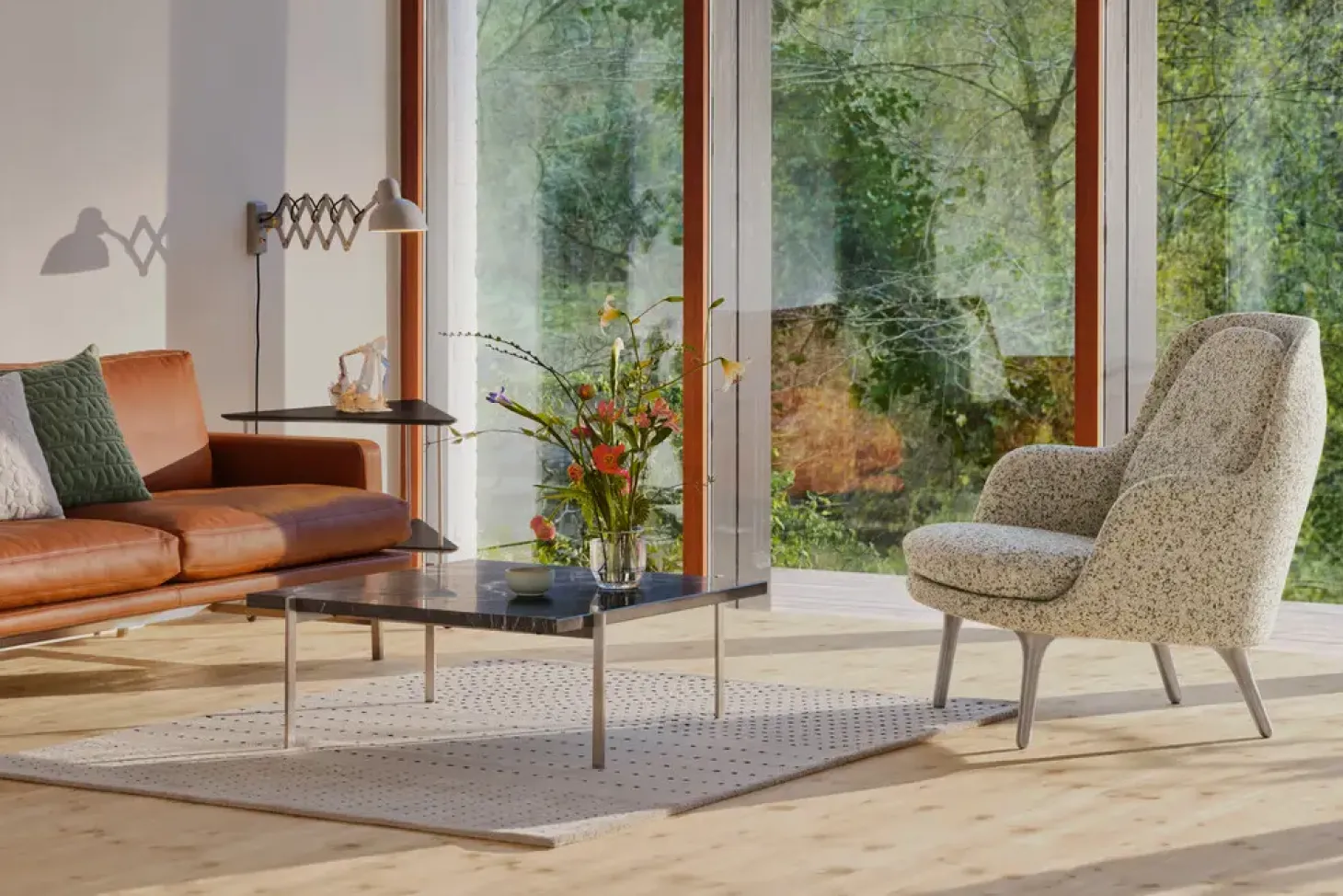 Fritz Hansen - Aj Trolley - Barvogn, rullebord eller sidebord - sort