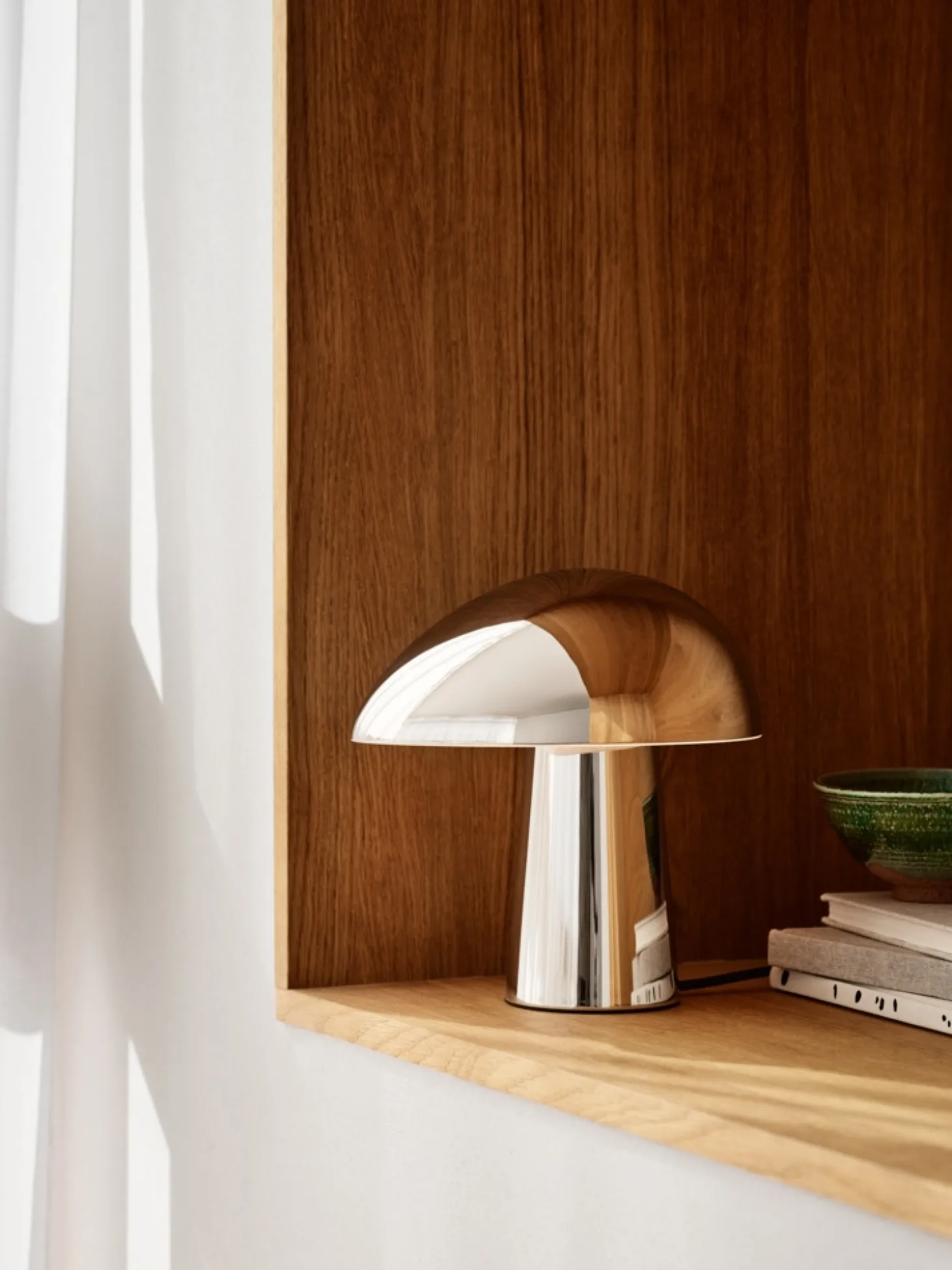 Fritz Hansen - Bordlampe - Night Owl Steel - Børstet Stål