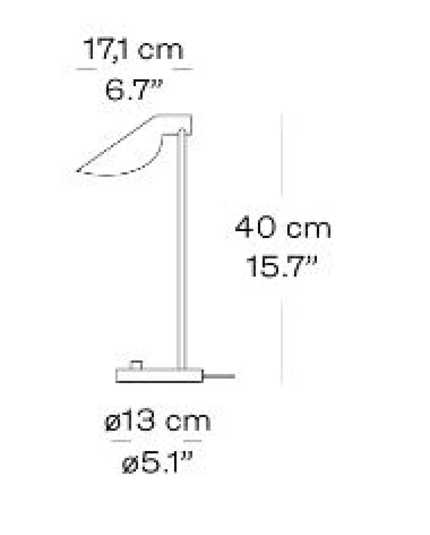 Fritz Hansen - Bordlampe - MS022 - Stål