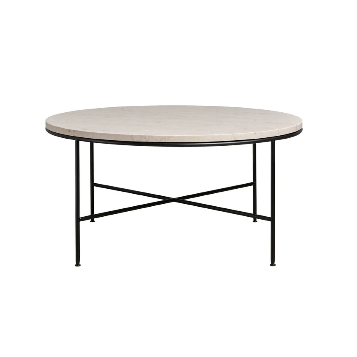 Fritz Hansen - Coffee Table - Planner - Cream Marmor - Ø80 cm