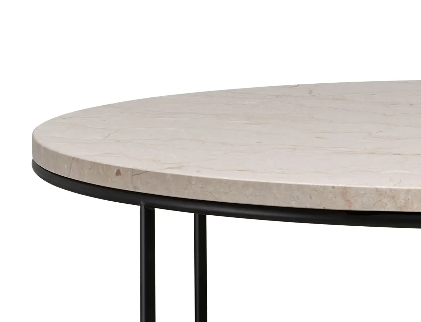 Fritz Hansen - Coffee Table - Planner - Cream Marmor - Ø80 cm