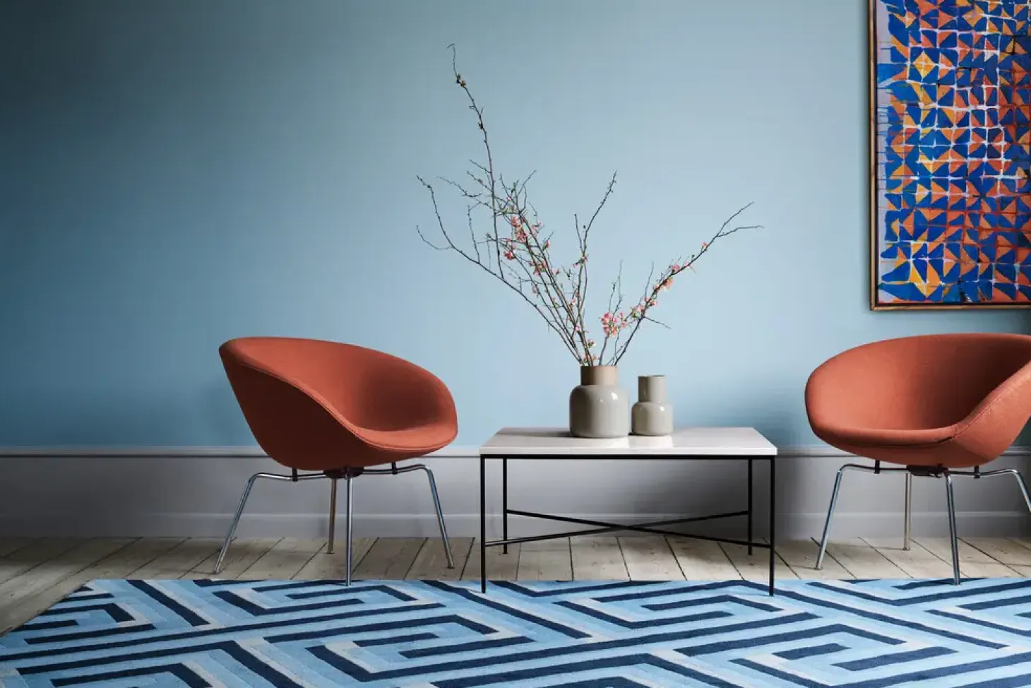 Fritz Hansen - Coffee Table - Planner - Cream Marmor - 80x80x40 cm