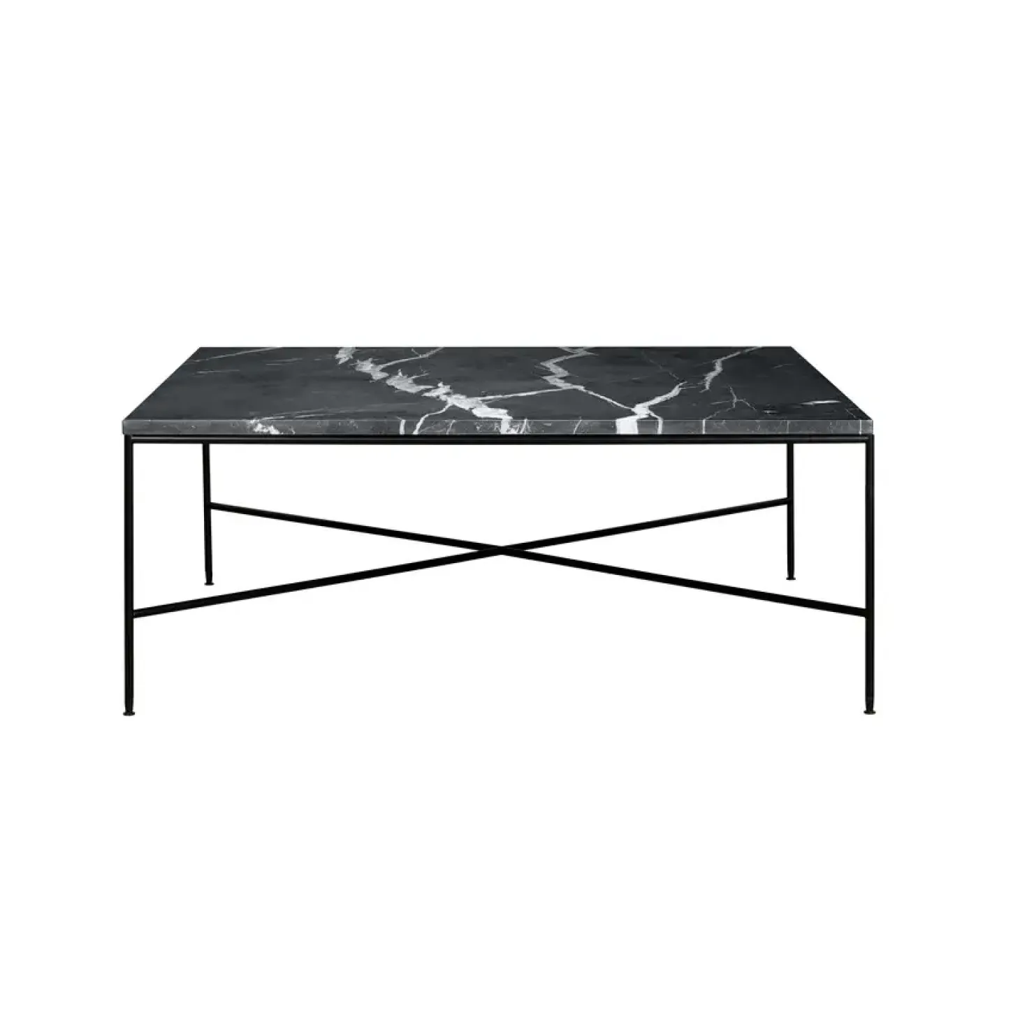 Fritz Hansen - Coffee Table - Planner - Charcoal Marmor - 80x80x40 cm