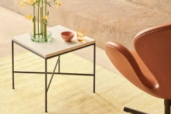 Fritz Hansen - Coffee Table - Planner - Cream Marmor - 45x45x40 cm