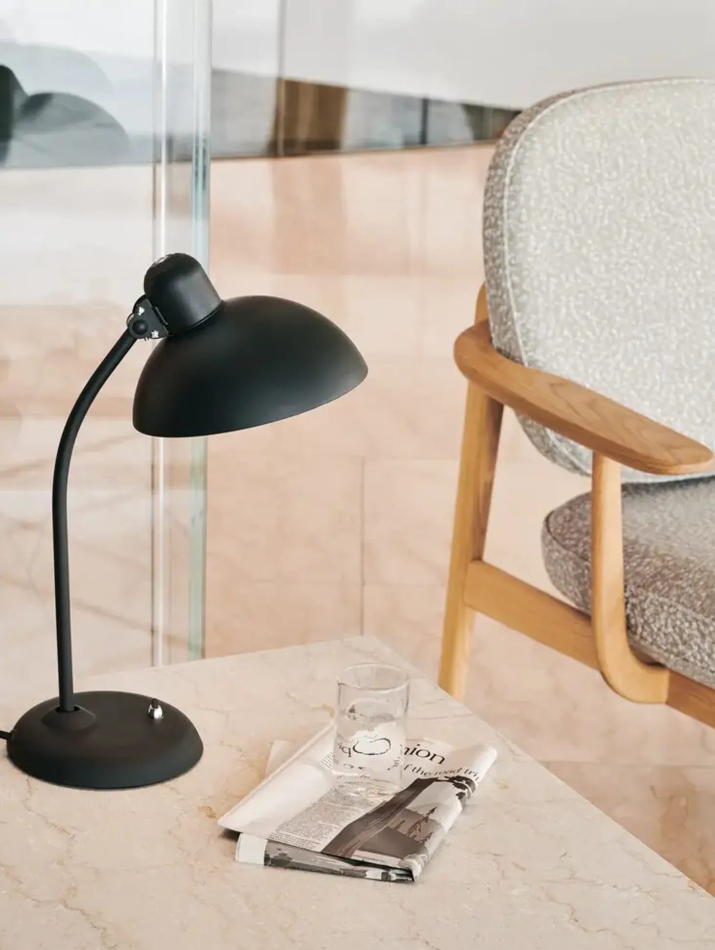 Fritz Hansen - Coffee Table - Planner - Cream Marmor - 45x45x40 cm