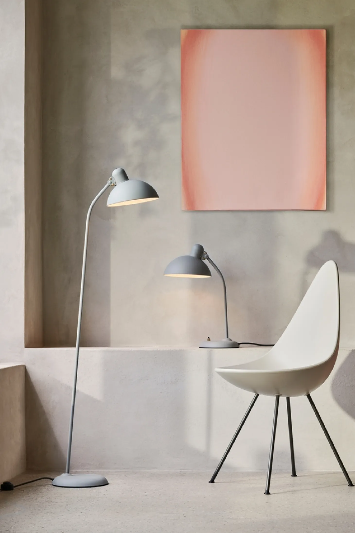 Fritz Hansen - Kaiser Idell 6556-F - Gulvlampe - Grå