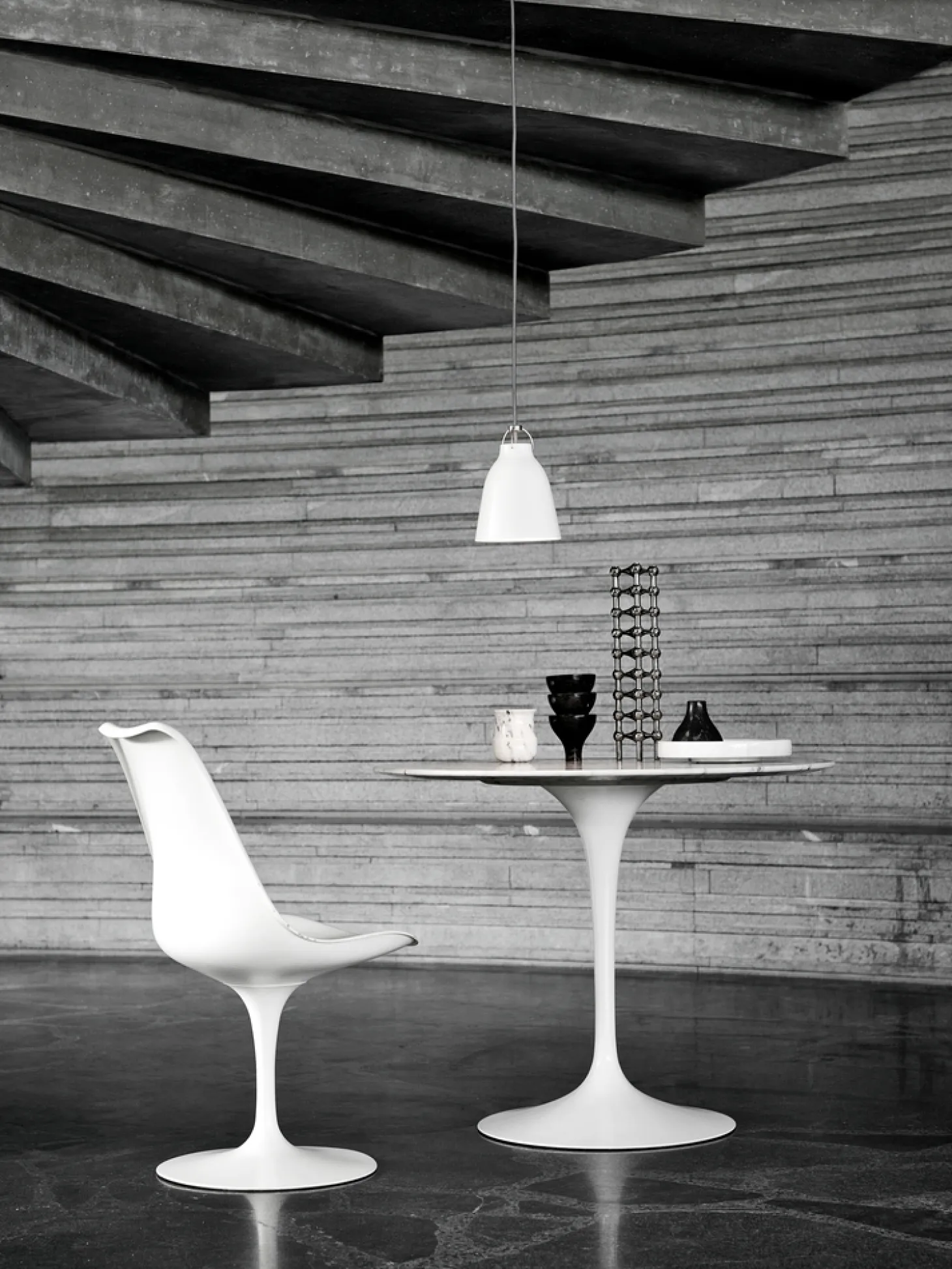 Fritz Hansen - Loftlampe - Caravaggio Matt - Hvid - P1 Small