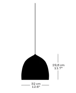 Fritz Hansen - Loftlampe - Suspence P1.5 - Lys grå